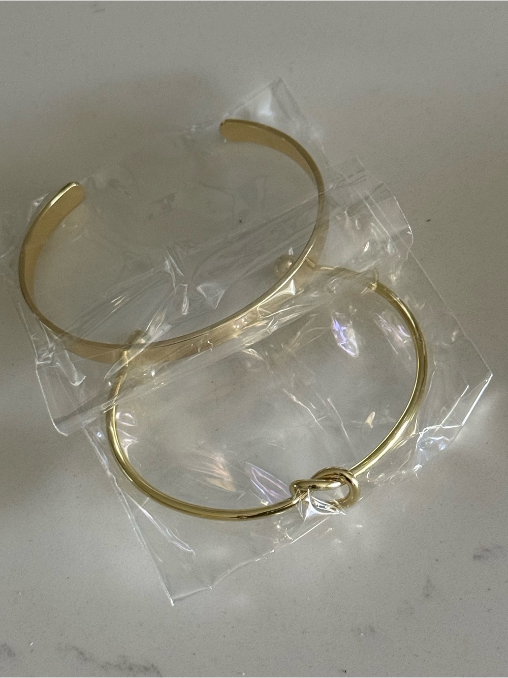 Gold Cuff Bracelets — 14k gold plated sterling silver